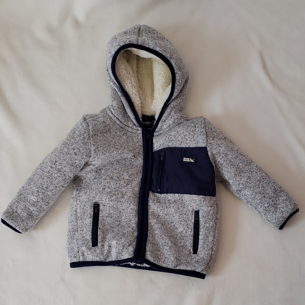 Eddie Bauer Gray and Navy Kids Hoodie